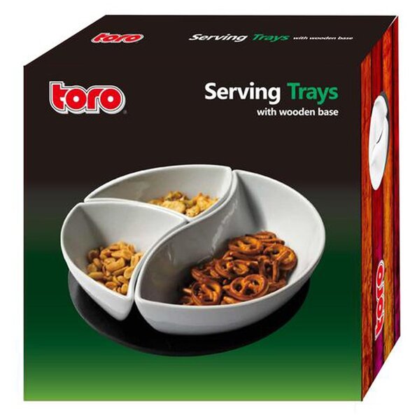 Toro Servírovací sada misek s podnosem vlnka