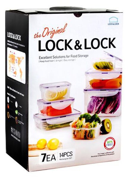 Lock&Lock Dóza na potraviny sada 7ks HPL809BS
