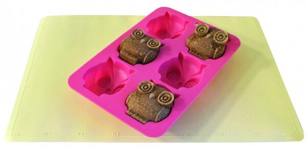 Toro Silikonová forma na muffiny 6ks 25,5x17cm sovy