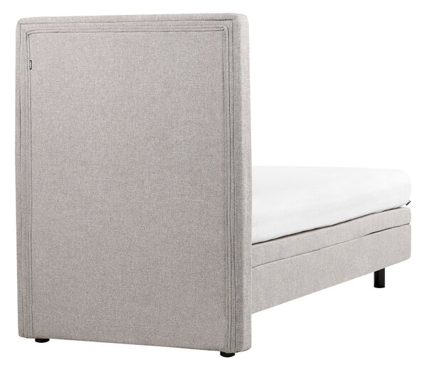 Polohovací postel Tkanina CASTELLAN 90 x 200 cm Světle šedá