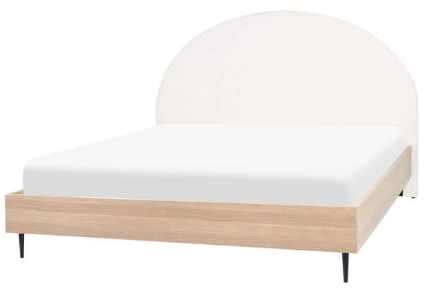 Čalouněná postel 180 x 200 cm bílá MILLAY