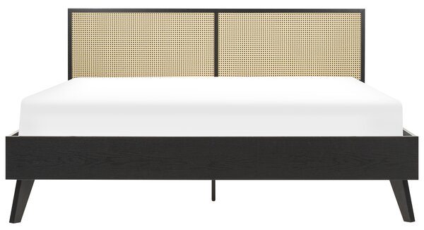 Postel Ratan MONPAZIER 180 x 200 cm Černá
