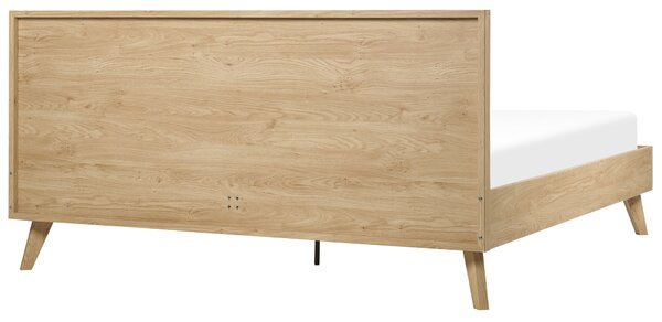 Postel Ratan MONPAZIER 180 x 200 cm Světle hnědá