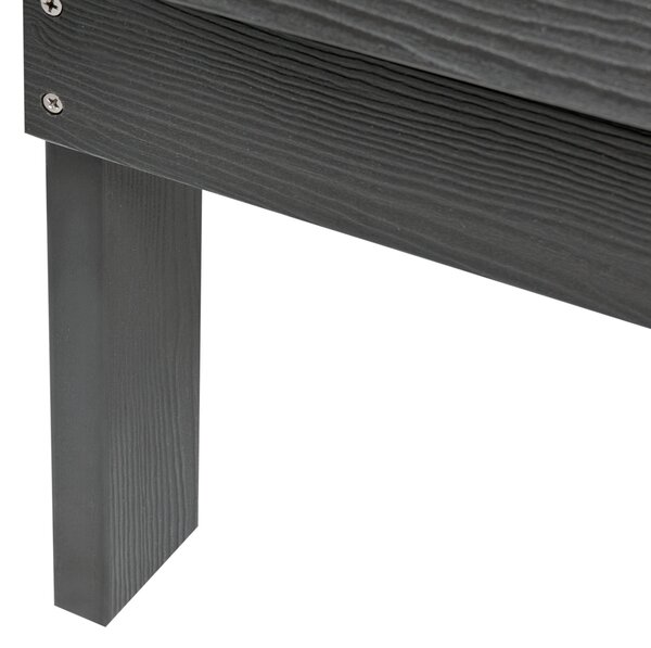 Zahradní lavice ADIRONDACK 125 cm Tmavě šedá