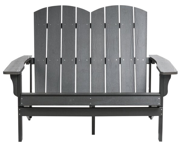 Zahradní lavice ADIRONDACK 125 cm Tmavě šedá