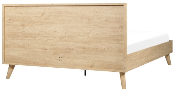 Postel Ratan MONPAZIER 160 x 200 cm Světle hnědá