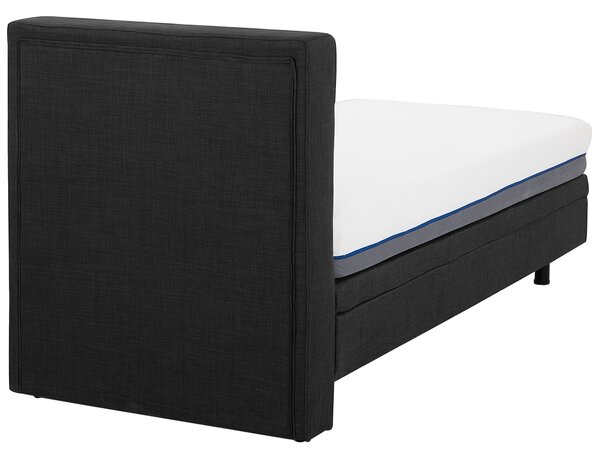 Polohovací postel Tkanina DUKE 80 x 200 cm Tmavě šedá