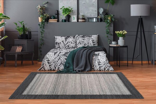 KOBEREC TKANÝ NA PLOCHO, 120/170 cm antracitová, šedá Kayoom - Online Only koberce & rohožky, Online Only