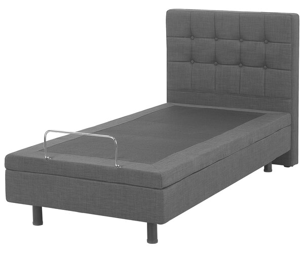 Polohovací postel Tkanina DUKE 80 x 200 cm Tmavě šedá