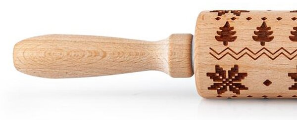 Toro Dřevěný váleček se vzorem 19cm vločka