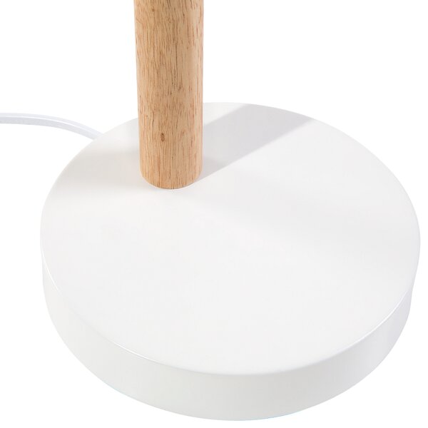 Stolní lampa PECKOS Nastavitelná Kov Bílá