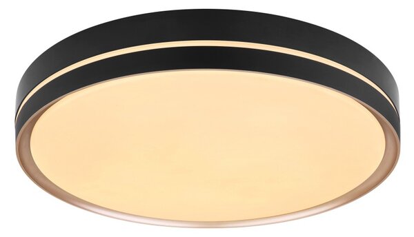 Globo 41759-40 LED stropní svítidlo Manni 1x40W | 1850lm | 2700-6500K - dálkové ovládání, stmívatelné, noční režim, paměťová funkce, černá, bronzová, bílá, opál
