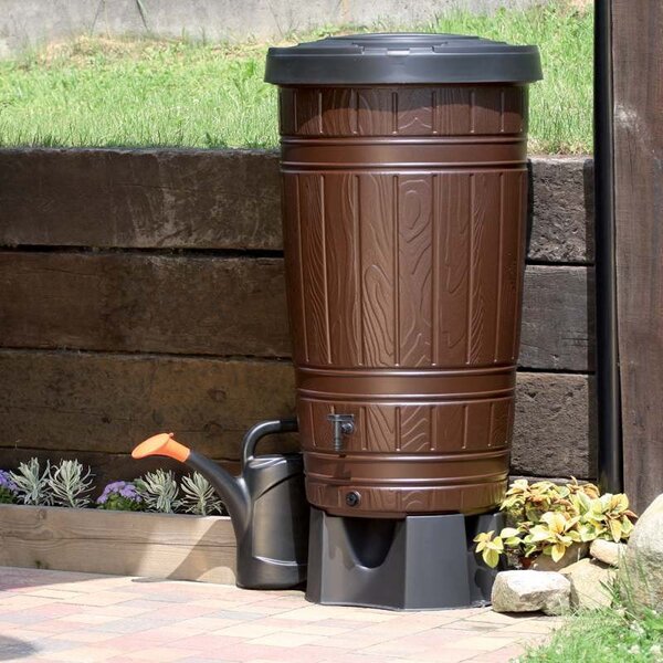 Prosperplast Sud na dešťovou vodu WOODMAN tm.hnědý 265l