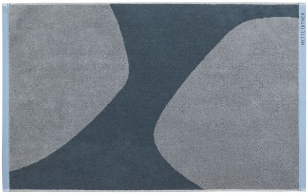 Bavlněný ručník, se vzorem, modrá, 50 x 80 cm, vhodný i na zem
