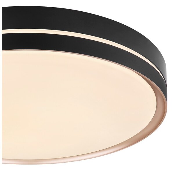 Globo 41759-40 LED stropní svítidlo Manni 1x40W | 1850lm | 2700-6500K - dálkové ovládání, stmívatelné, noční režim, paměťová funkce, černá, bronzová, bílá, opál