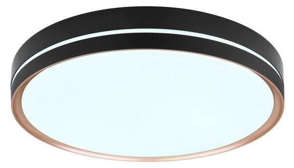 Globo 41759-40 LED stropní svítidlo Manni 1x40W | 1850lm | 2700-6500K - dálkové ovládání, stmívatelné, noční režim, paměťová funkce, černá, bronzová, bílá, opál