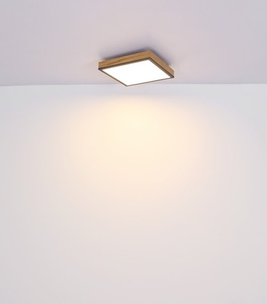 Globo 416080WD3 LED stropní svítidlo Doro 1x36W | 2250lm | 3000K - hnědá, černá, opál