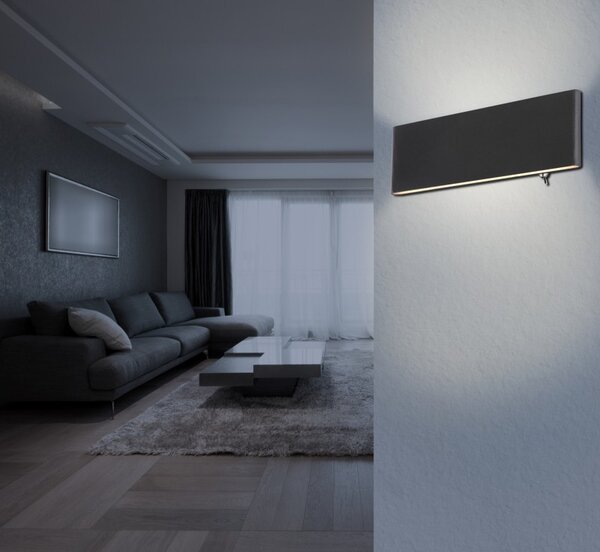 Globo 41751-8B LED nástěnné svítidlo Siegfried 1x8W | 240lm | 3000K - vypínač na těle, černá