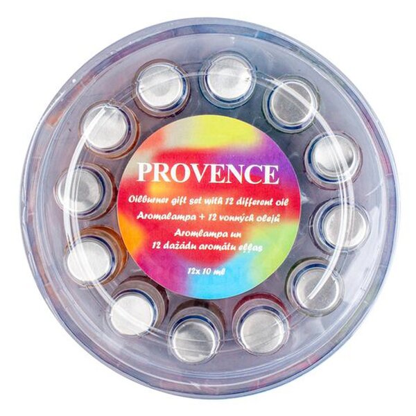 Provence Keramická aromalampa + 12 vonných olejů