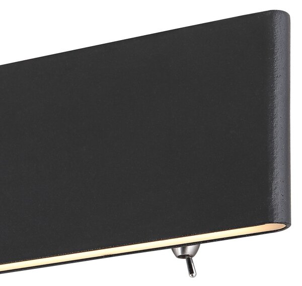 Globo 41751-8B LED nástěnné svítidlo Siegfried 1x8W | 240lm | 3000K - vypínač na těle, černá
