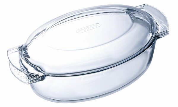 Pyrex Skleněná zapékací mísa s víkem 39x23cm/4,4l