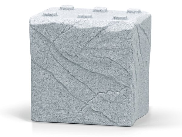 Prosperplast Sud na dešťovou vodu Stones Block 400 l světle šedý