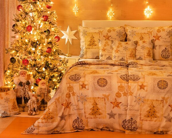 Povlečení Navidad Bavlna deluxe digitál 1x 140/200, 1x 70/90