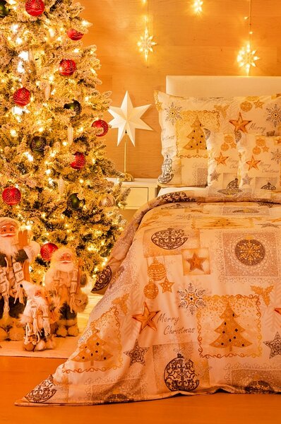 Povlečení Navidad Bavlna deluxe digitál 1x 140/200, 1x 70/90