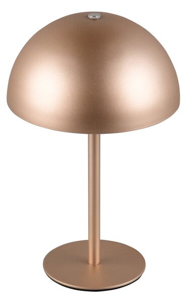 LED stolní lampa v bronzové barvě s kovovým stínidlem (výška 21 cm) Munoz – Reality