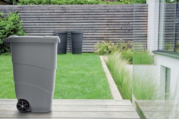 Prosperplast Popelnice WHEELERO s kolečky antracitová/modrá, varianta 90 l