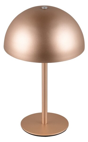 LED stolní lampa v bronzové barvě s kovovým stínidlem (výška 21 cm) Munoz – Reality