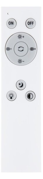 Globo 41759-24 LED stropní svítidlo Manni 1x24W | 1100lm | 2700-6500K - dálkové ovládání, stmívatelné, noční režim, paměťová funkce, černá, bronzová, bílá, opál