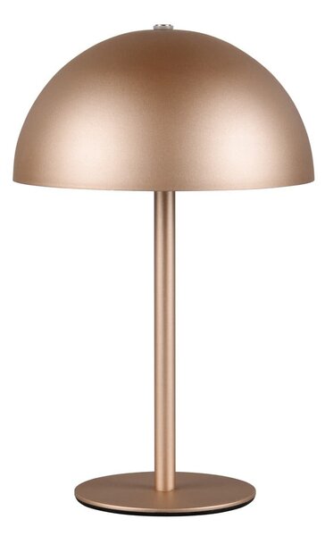 LED stolní lampa v bronzové barvě s kovovým stínidlem (výška 21 cm) Munoz – Reality