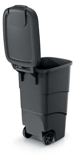 Prosperplast Popelnice WHEELERO s kolečky antracitová/modrá, varianta 90 l