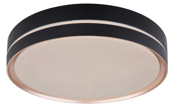 Globo 41759-24 LED stropní svítidlo Manni 1x24W | 1100lm | 2700-6500K - dálkové ovládání, stmívatelné, noční režim, paměťová funkce, černá, bronzová, bílá, opál