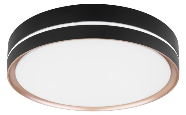 Globo 41759-24 LED stropní svítidlo Manni 1x24W | 1100lm | 2700-6500K - dálkové ovládání, stmívatelné, noční režim, paměťová funkce, černá, bronzová, bílá, opál