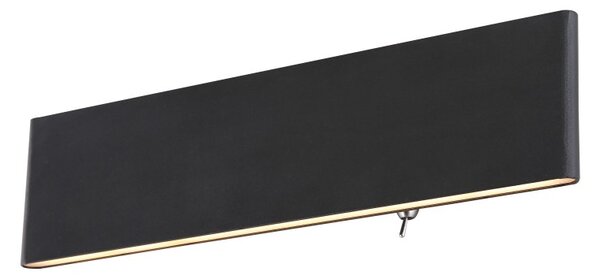 Globo 41751-12B LED nástěnné svítidlo Siegfried 1x12W | 450lm | 3000K - vypínač na těle, černá