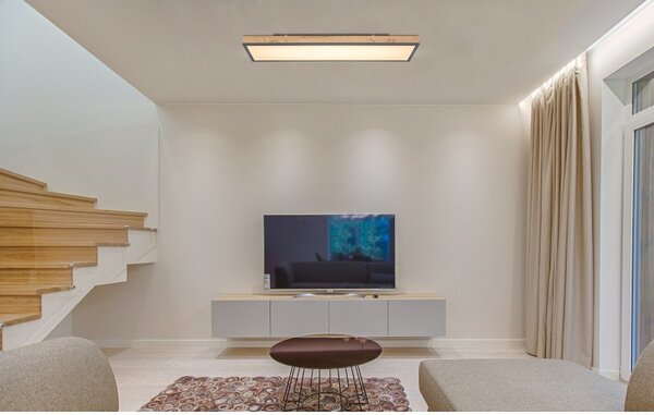 Globo 416080WD4 LED stropní svítidlo Doro 1x24W | 1500lm | 3000K - hnědá, černá, opál