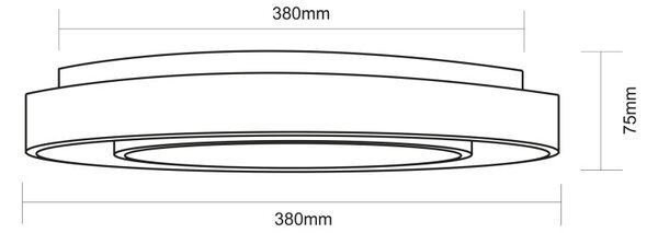 Globo 41368-24 LED stropní svítidlo Sully 1x24W | 800lm | 3000-6500K | RGB - stmívatelné, dálkové ovládání, duhový efekt, noční režim, paměťová funkce, černá, opál