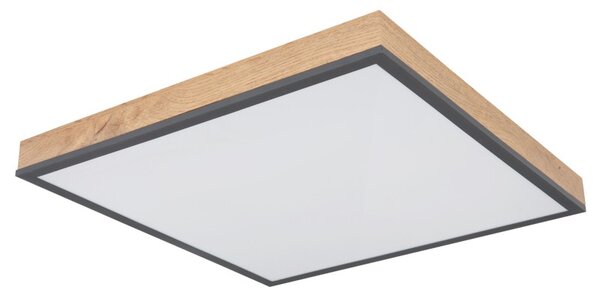 Globo 416080WD2 LED stropní svítidlo Doro 1x24W | 1500lm | 3000K - hnědá, černá, opál