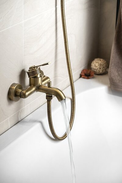 Sapho Sapho, VERSI nástěnná vanová baterie, bronz, RV010/18
