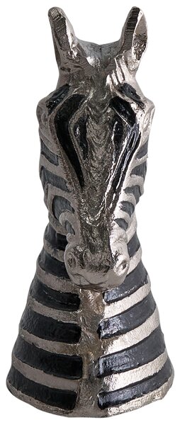 Dekorativní figurka Zebra ZAGORA Kov Černá/Stříbrná