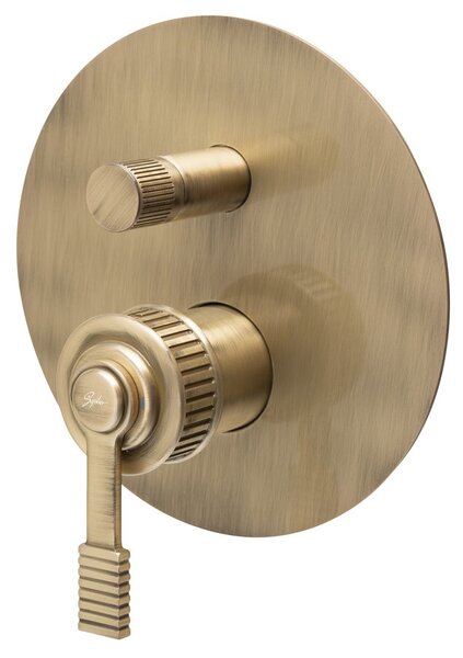 Sapho Sapho, VERSI podomítková sprchová baterie, 2 výstupy, bronz, RV042/18
