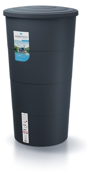 Prosperplast Sud na dešťovou vodu SMUDT antracit 200l
