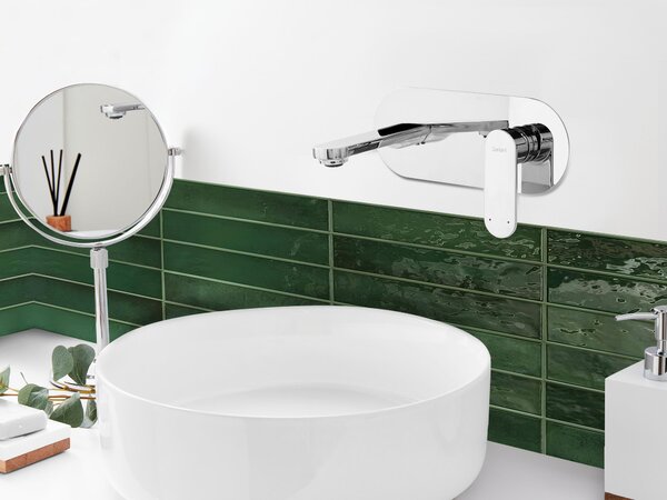 Nástěnná umyvadlová baterie CHAPALA Mosaz Stříbrná