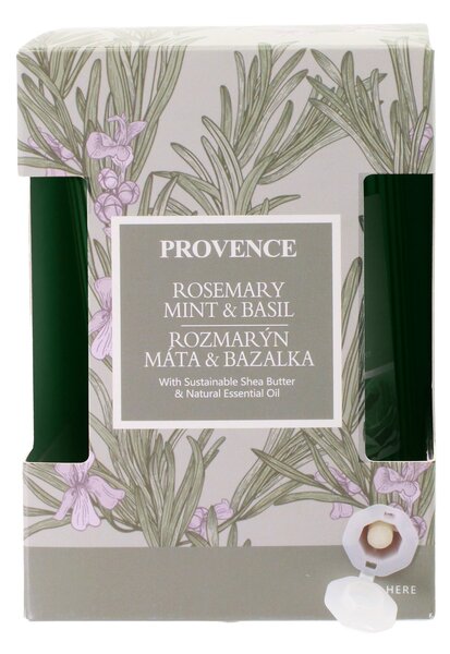 Provence Vonná svíčka ve skle 30 hodin rozmarýn, máta, bazalka
