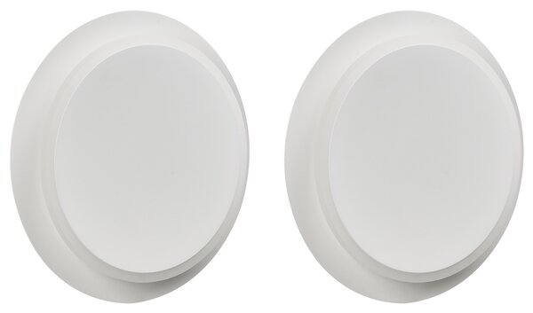 Sada 2 nástěnných lamp SEMNON Bílá Kov LED