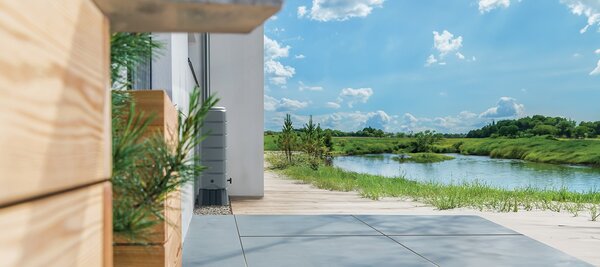 Prosperplast Sud na dešťovou vodu TENSOS 120 l šedý