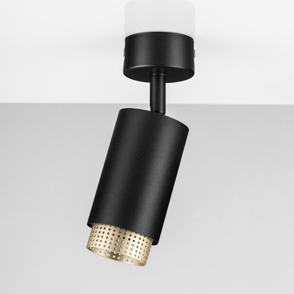 Nova Luce Černé bodové světlo Nessi ll. 6 cm