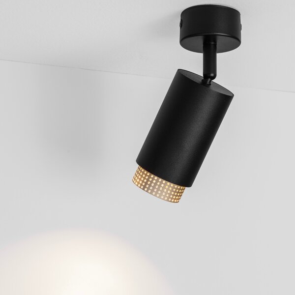 Nova Luce Černé bodové světlo Nessi ll. 6 cm